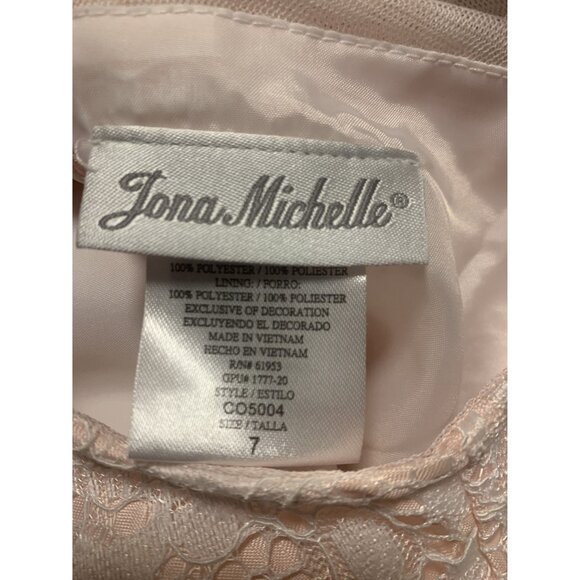 Jona Michelle Girls Lace Sleeveless Dress Size 7 - Picture 5 of 11